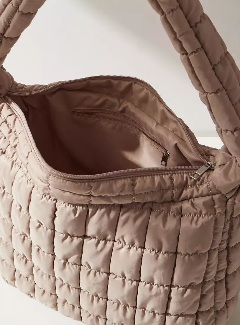 Quilvia Puffer Shoulder Bag - Aries x Rose