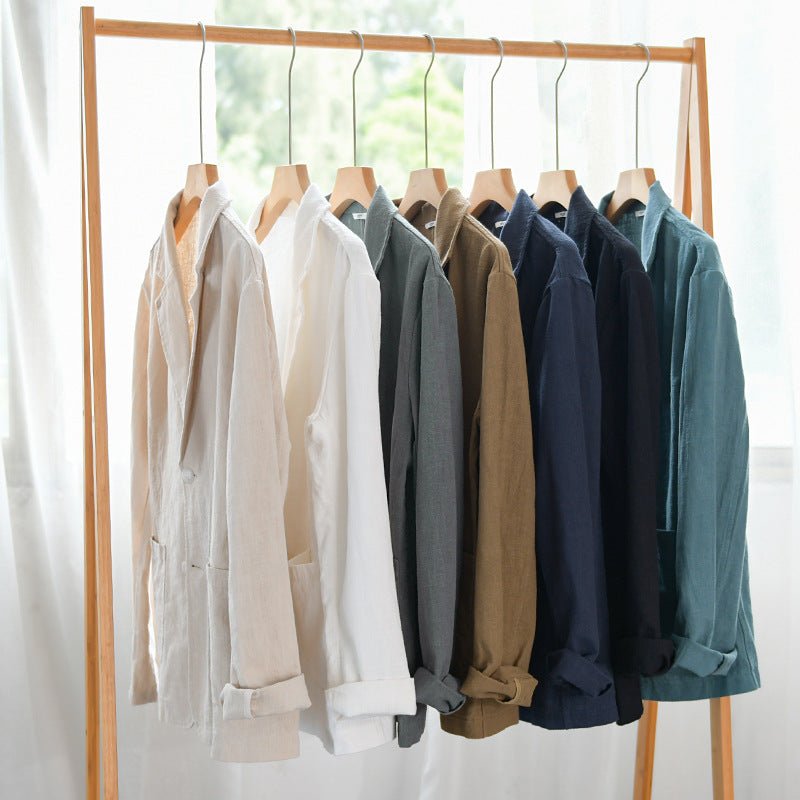 Beaumont Men's Linen Blazer - Aries x Rose