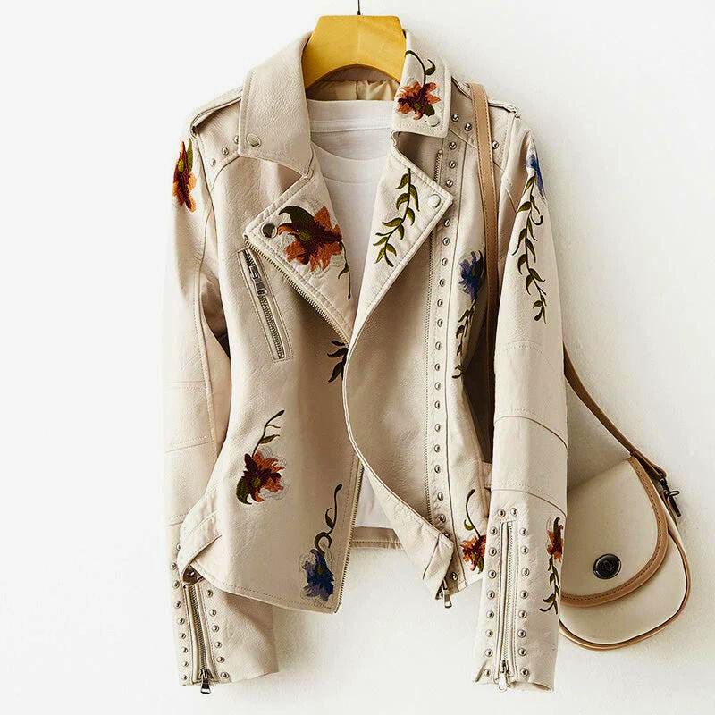 Faelan Leather Jacket - Aries x Rose