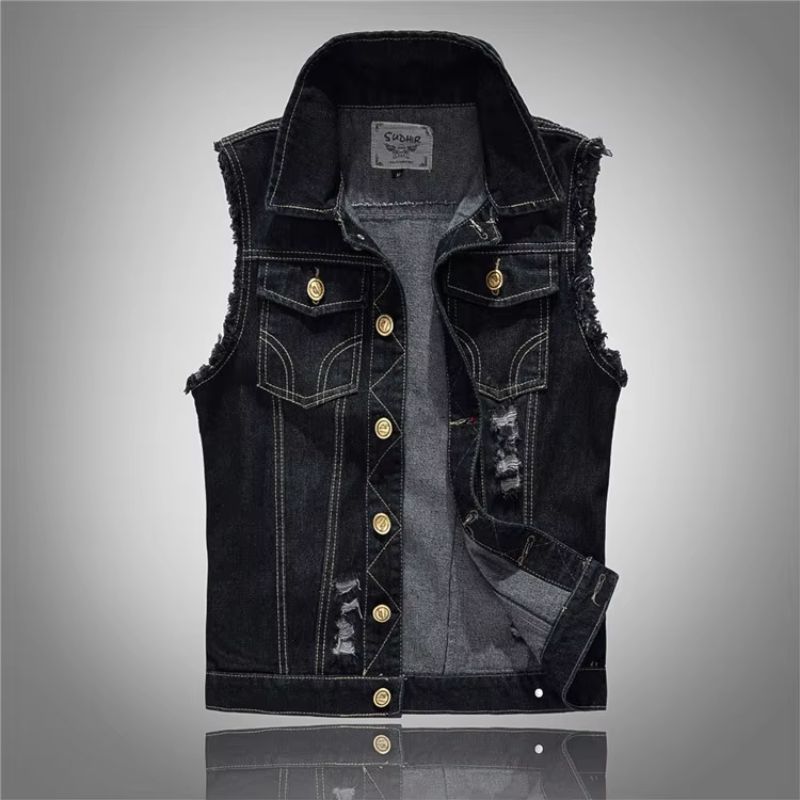 Ryker Denim Vest - Aries x Rose