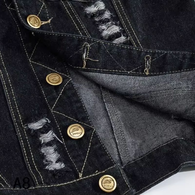 Ryker Denim Vest - Aries x Rose