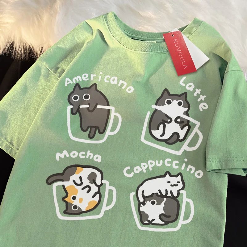 Purrfect Brew T-Shirt - Aries x Rose