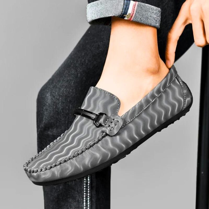 Louis Italiana Genuine Leather Loafers - Aries x Rose