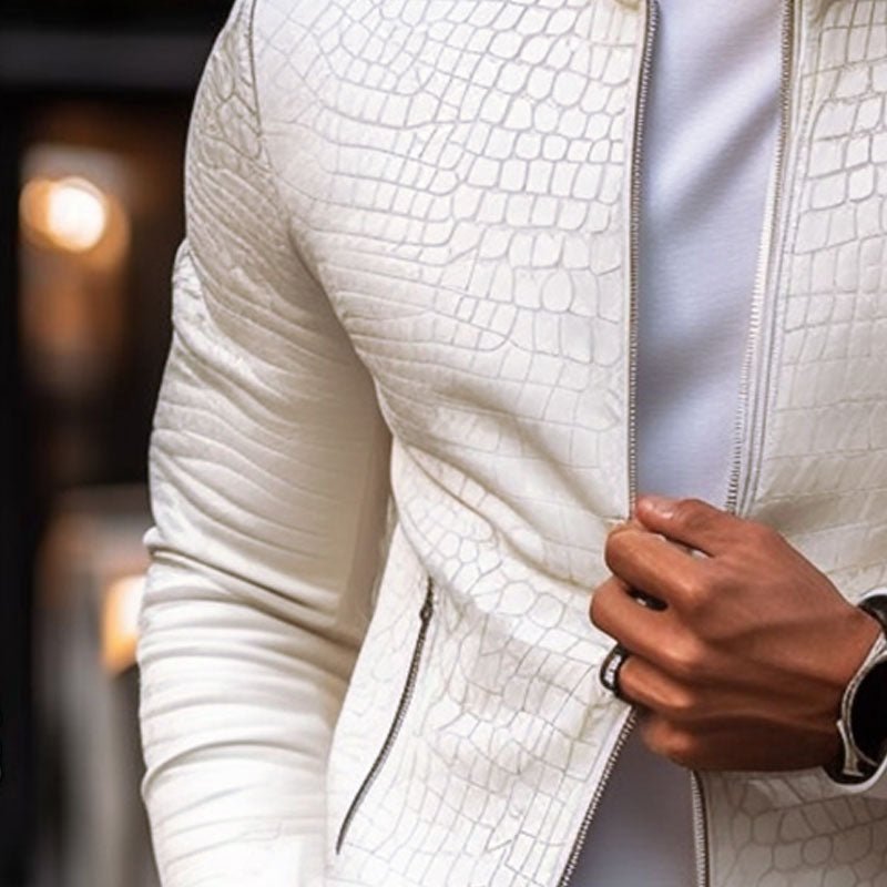 Veyron Stone Leather Jacket - Aries x Rose