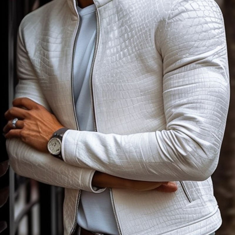 Veyron Stone Leather Jacket - Aries x Rose