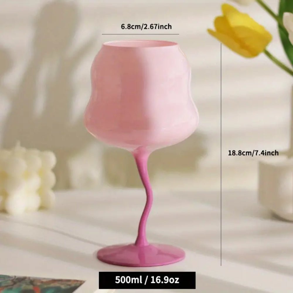 Coral Wine Glasses - Aries x Rose