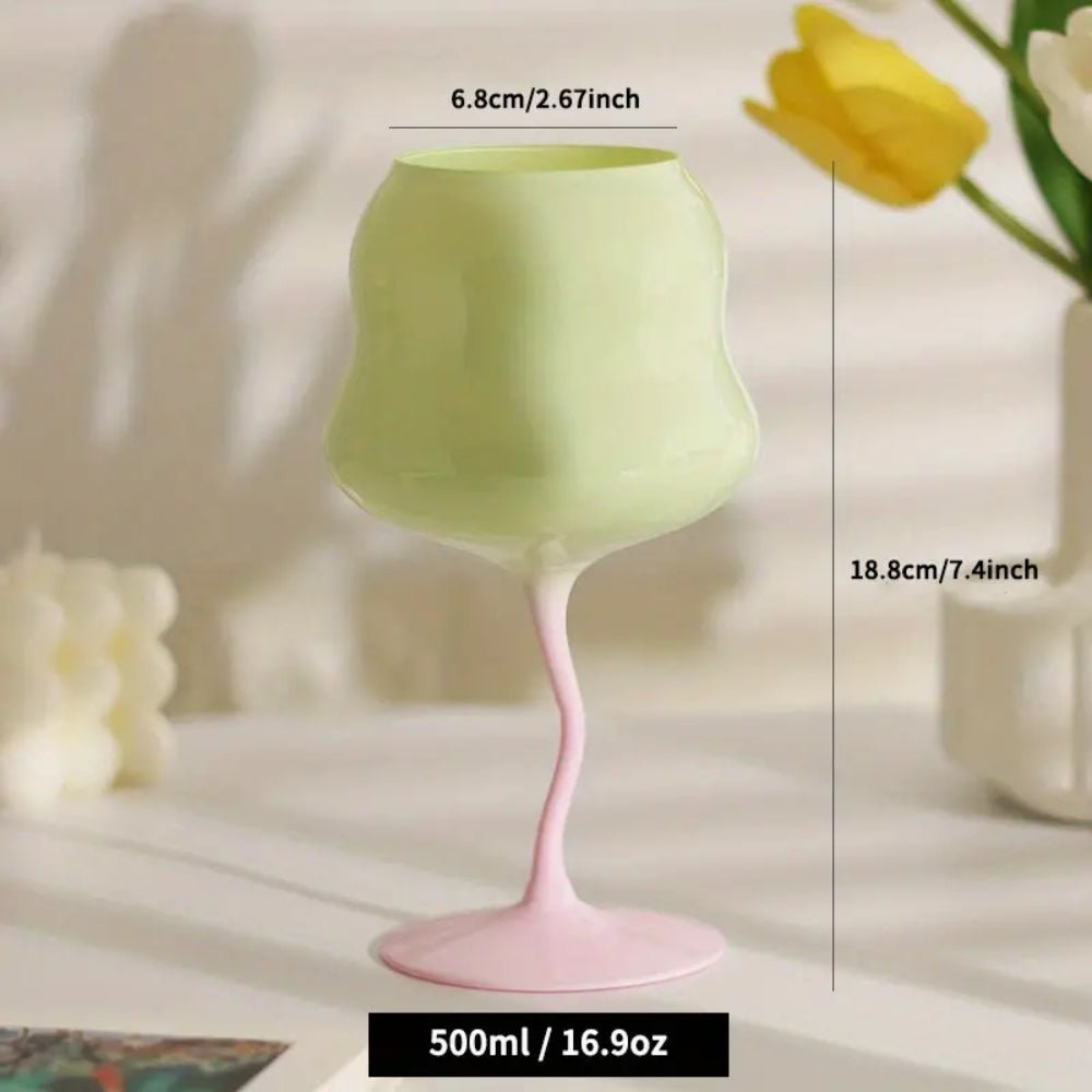 Coral Wine Glasses - Aries x Rose