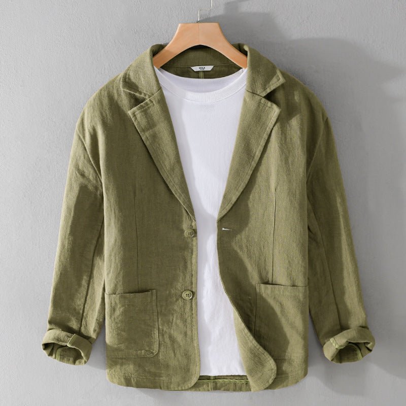 Beaumont Men's Linen Blazer - Aries x Rose
