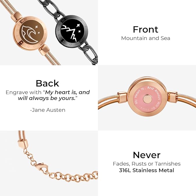 LuvSync™ Touch Bracelets - Aries x Rose
