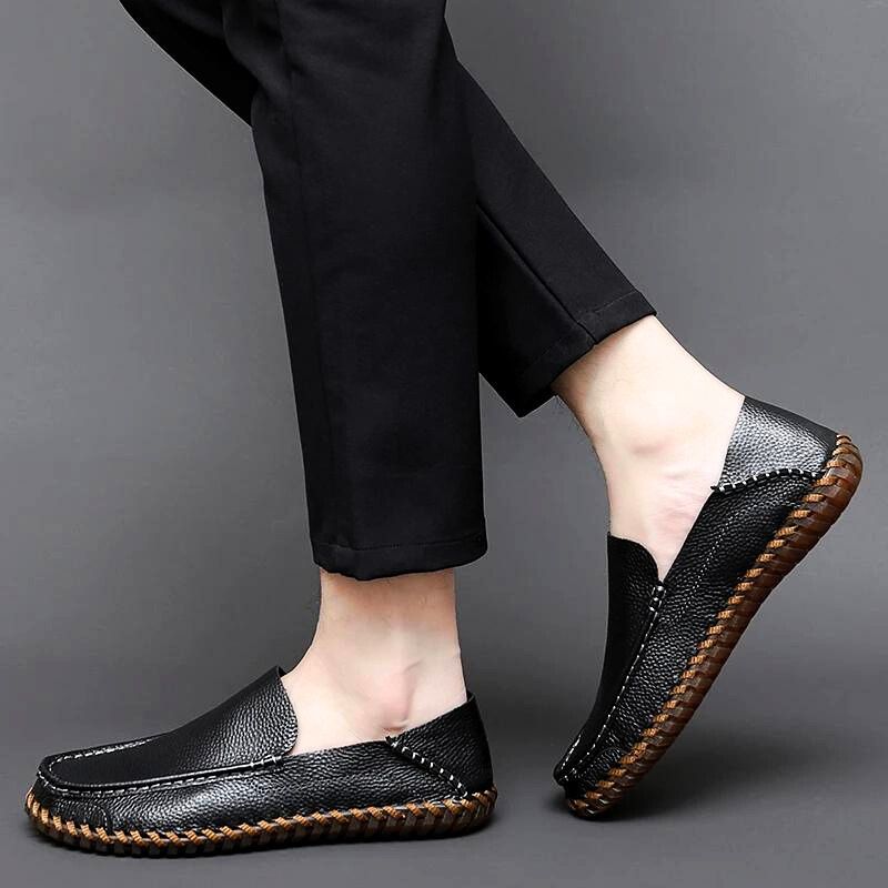 Mykonos Genuine Leather Loafers - Aries x Rose
