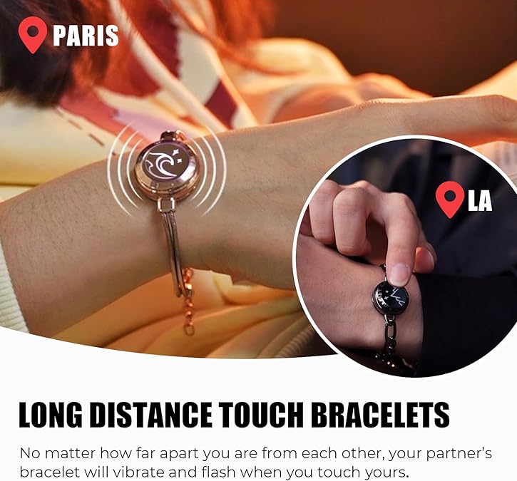 LuvSync™ Touch Bracelets - Aries x Rose