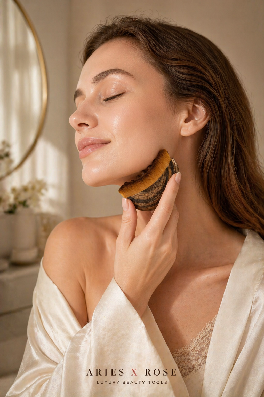 Rose Lymphatic Face Brush