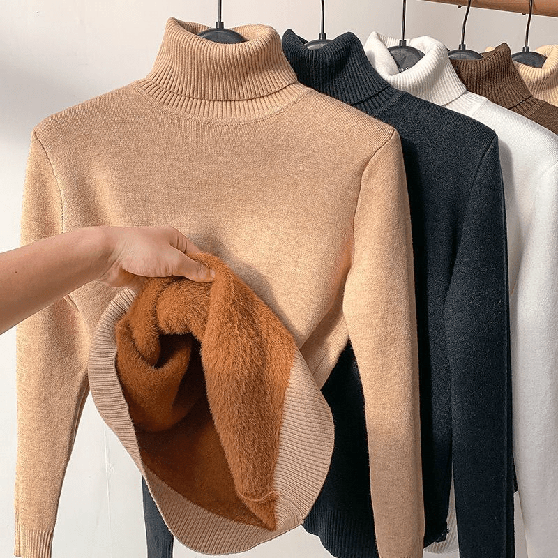 Yvette Cashmere Turtleneck Sweater - Aries x Rose