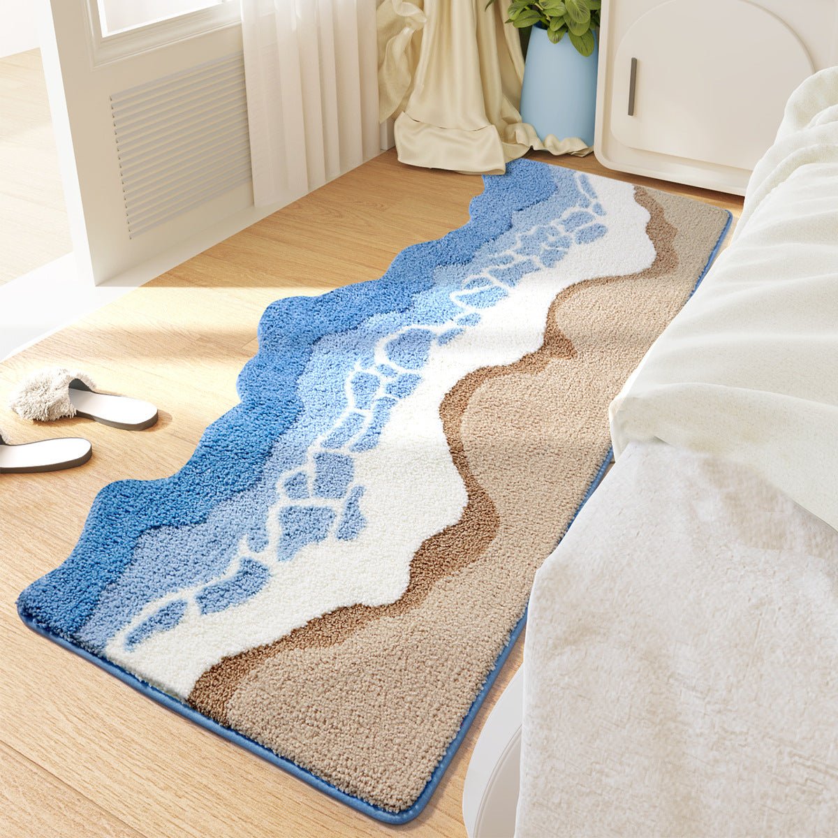 Coastal Wave Rug - Aries x Rose