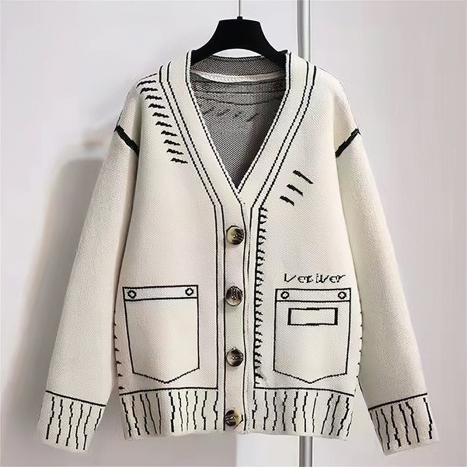 Canvas Premium Cardigan - Aries x Rose