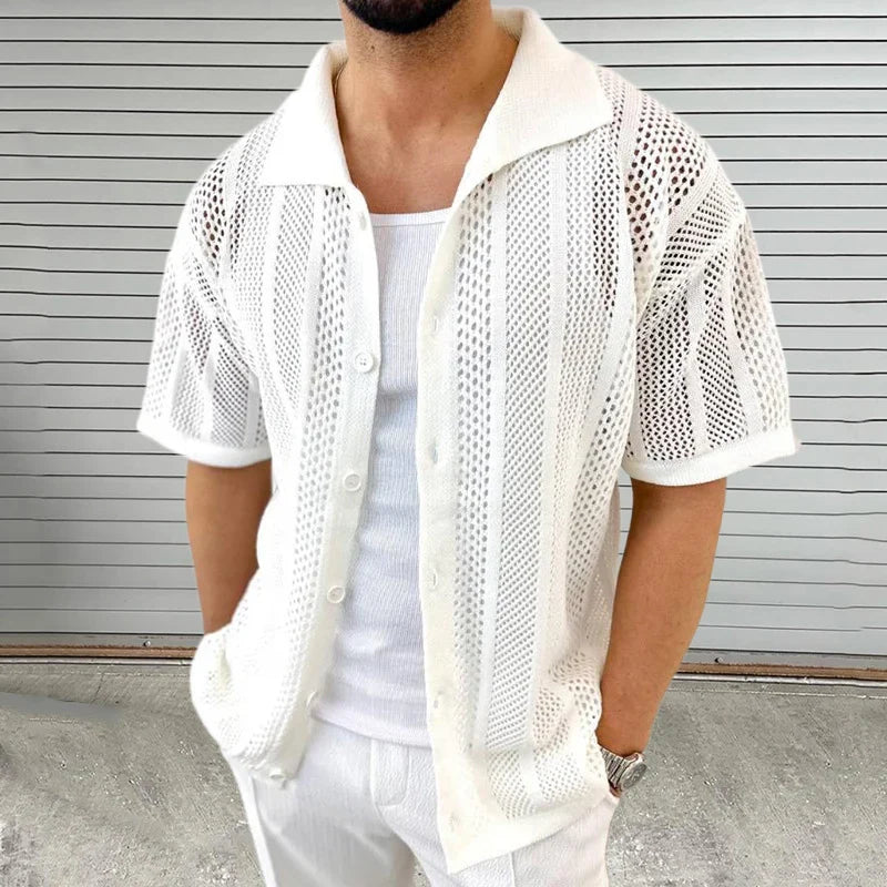 Veltora Knitted Shirt - Aries x Rose