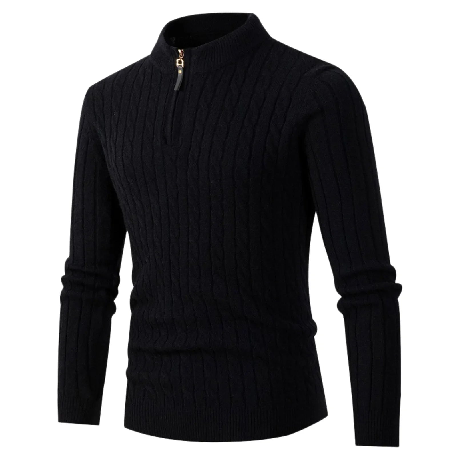 Men's Zipper Pullover Sweater - Aries x Rose