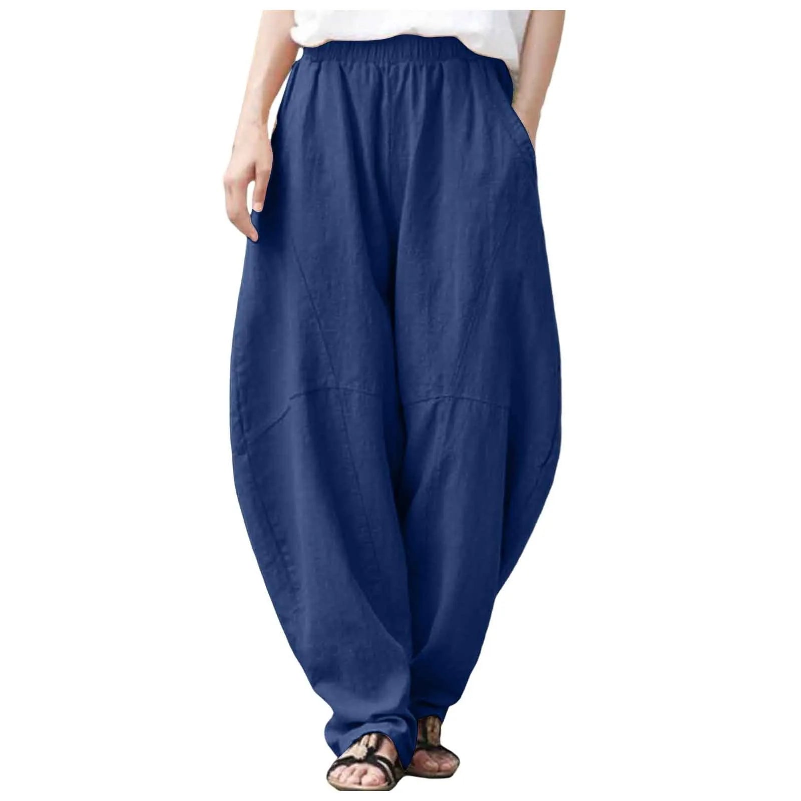 Eloria Linen Harem Pants - Aries x Rose