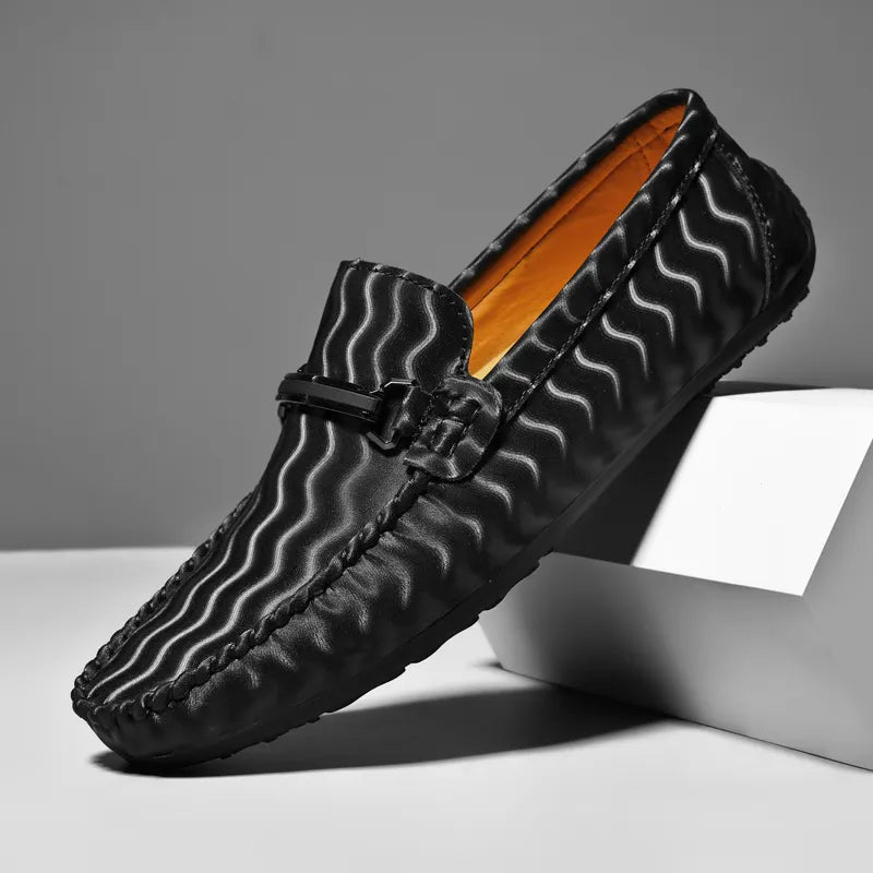 Louis Italiana Genuine Leather Loafers - Aries x Rose