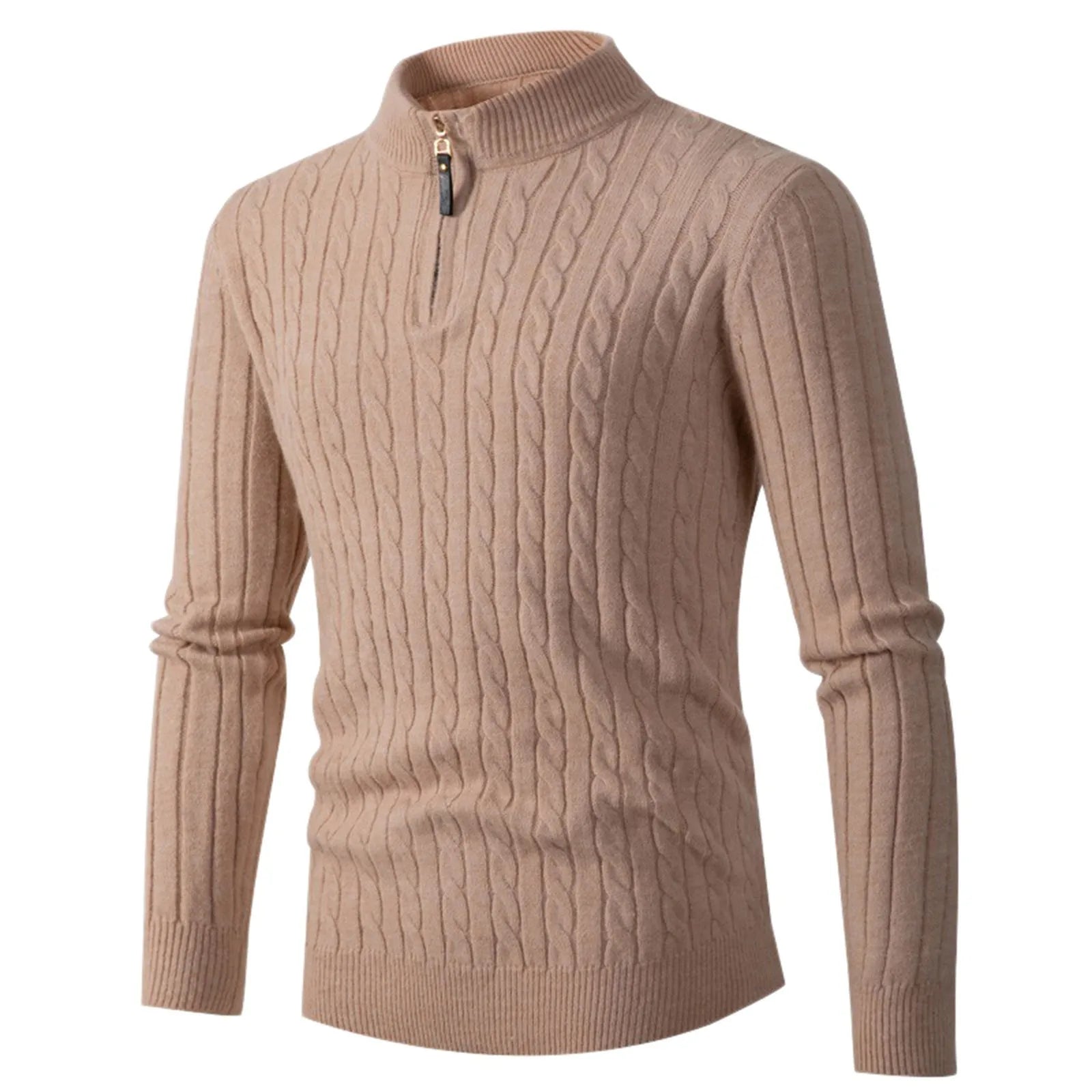 Men's Zipper Pullover Sweater - Aries x Rose
