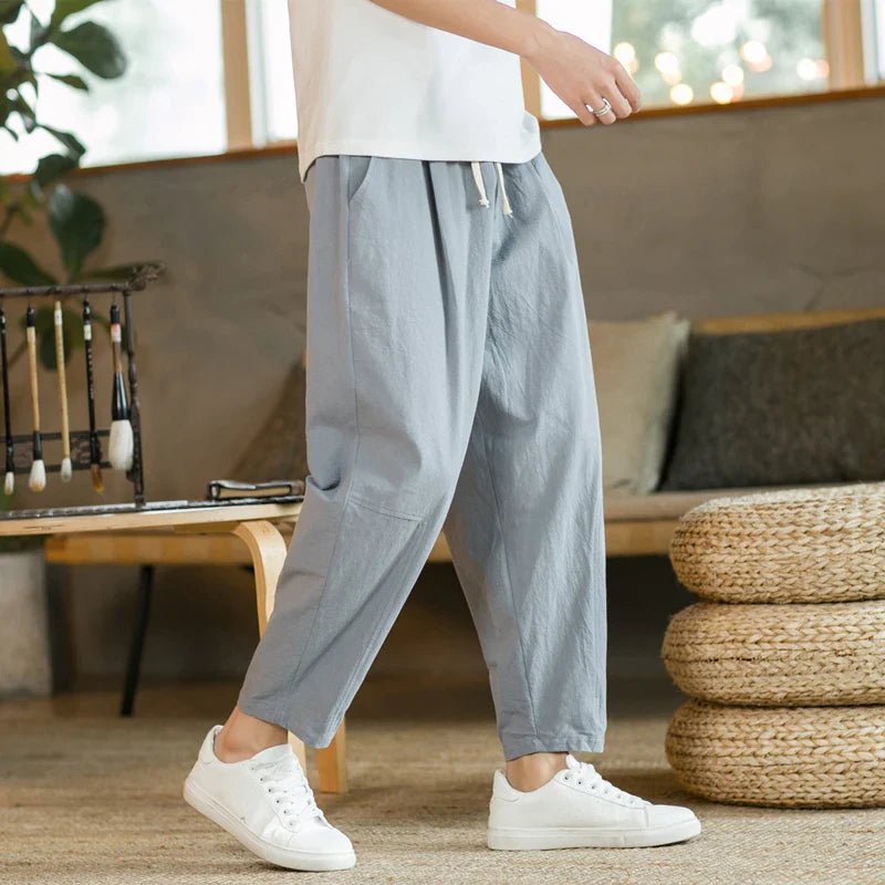 Arden Cotton - Linen Drawstring Pants - Aries x Rose