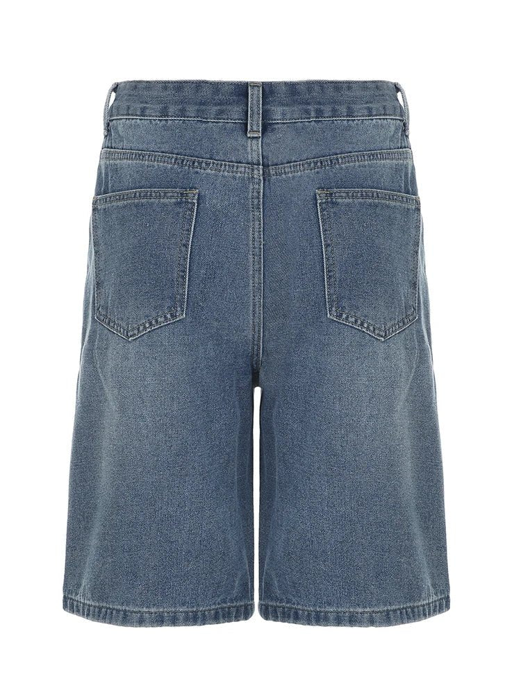 Rockmore Y2K Low - Rise Jeans Shorts (Jorts) - Aries x Rose