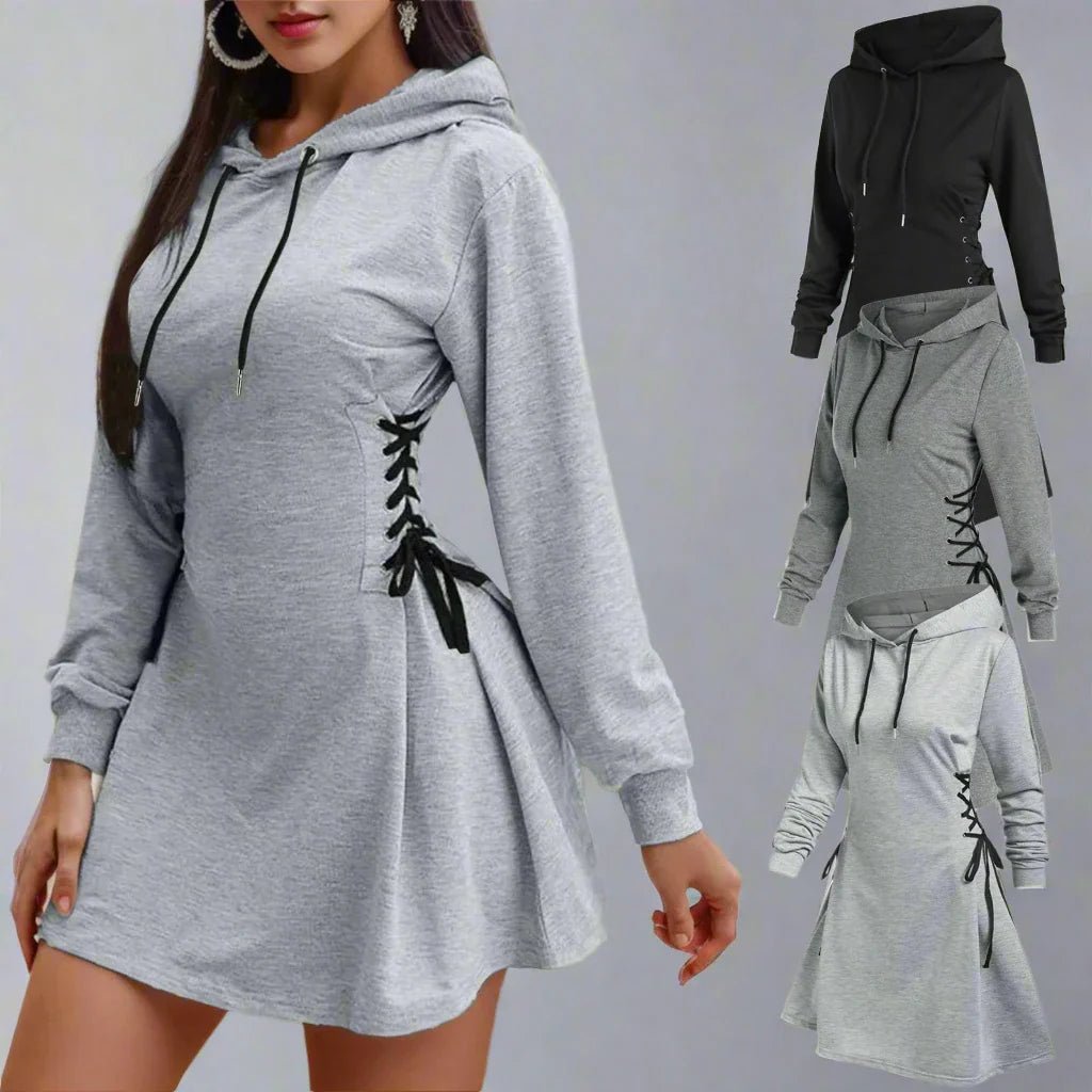 Lacevia Hoodie Dress - Aries x Rose