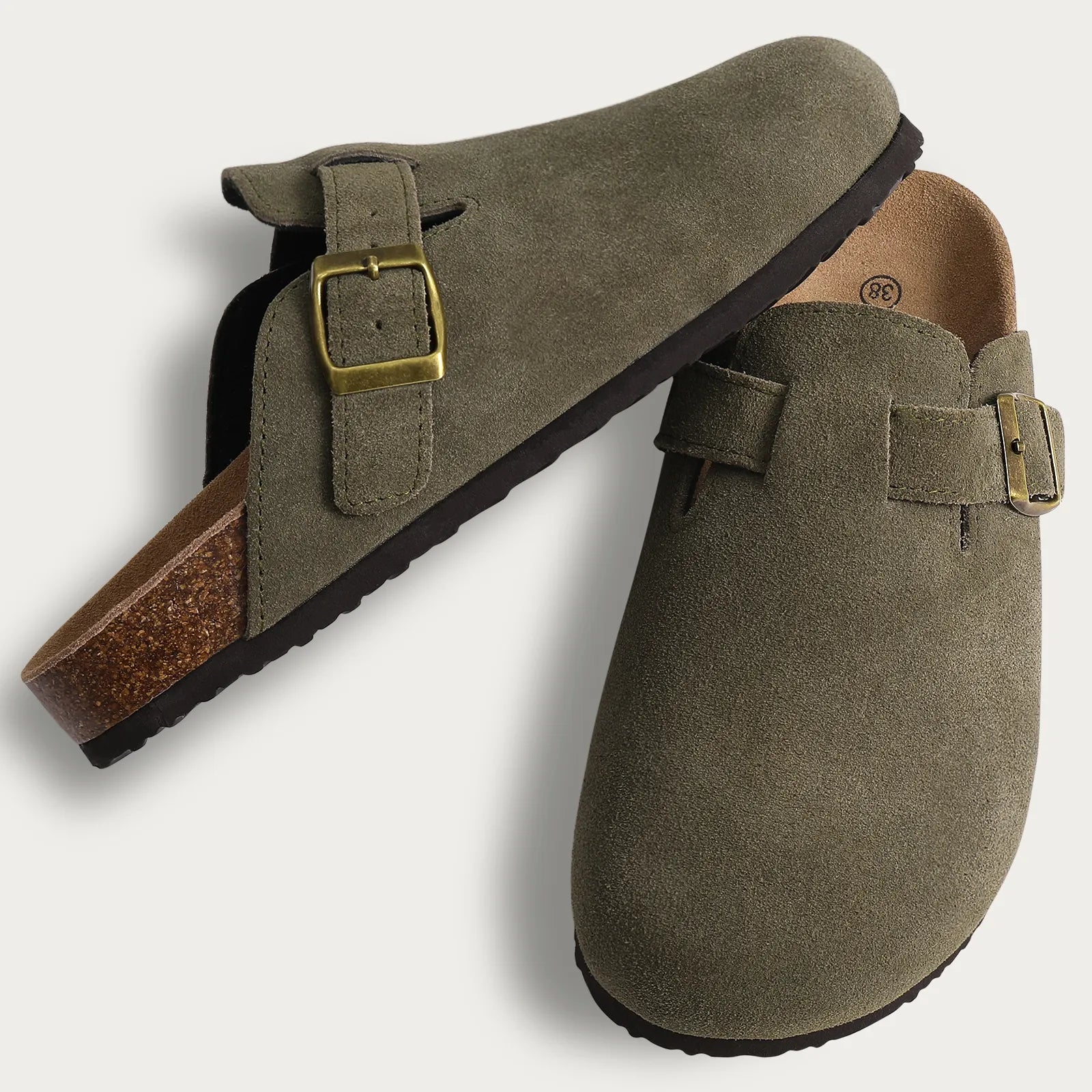 Lavoris Suede Cork Mules - Aries x Rose