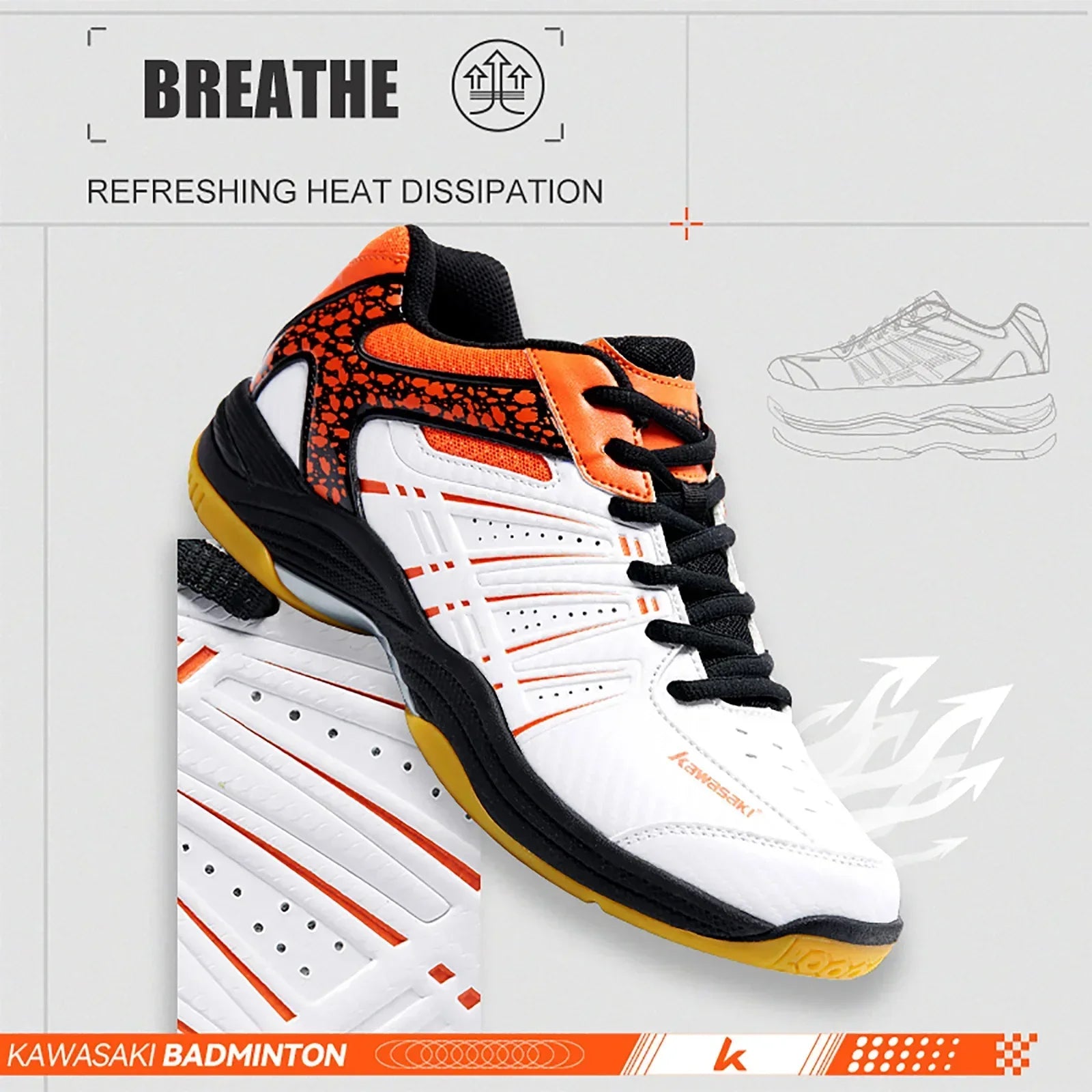 Aeronix Breathable Pickleball and Padel Shoes - Aries x Rose