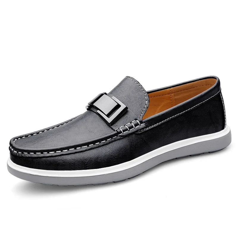 Lugano Genuine Leather Loafers - Aries x Rose