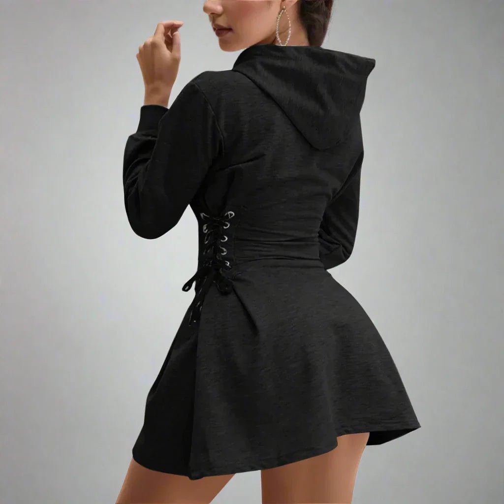 Lacevia Hoodie Dress - Aries x Rose