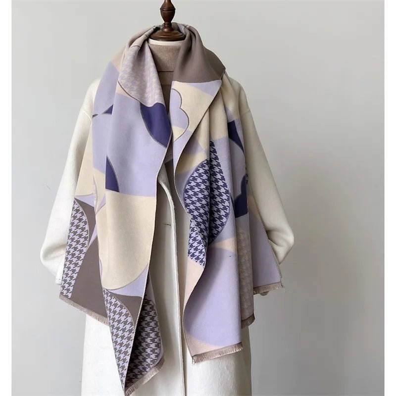 Velvessa Women’s Cashmere Winter Scarf - Aries x Rose