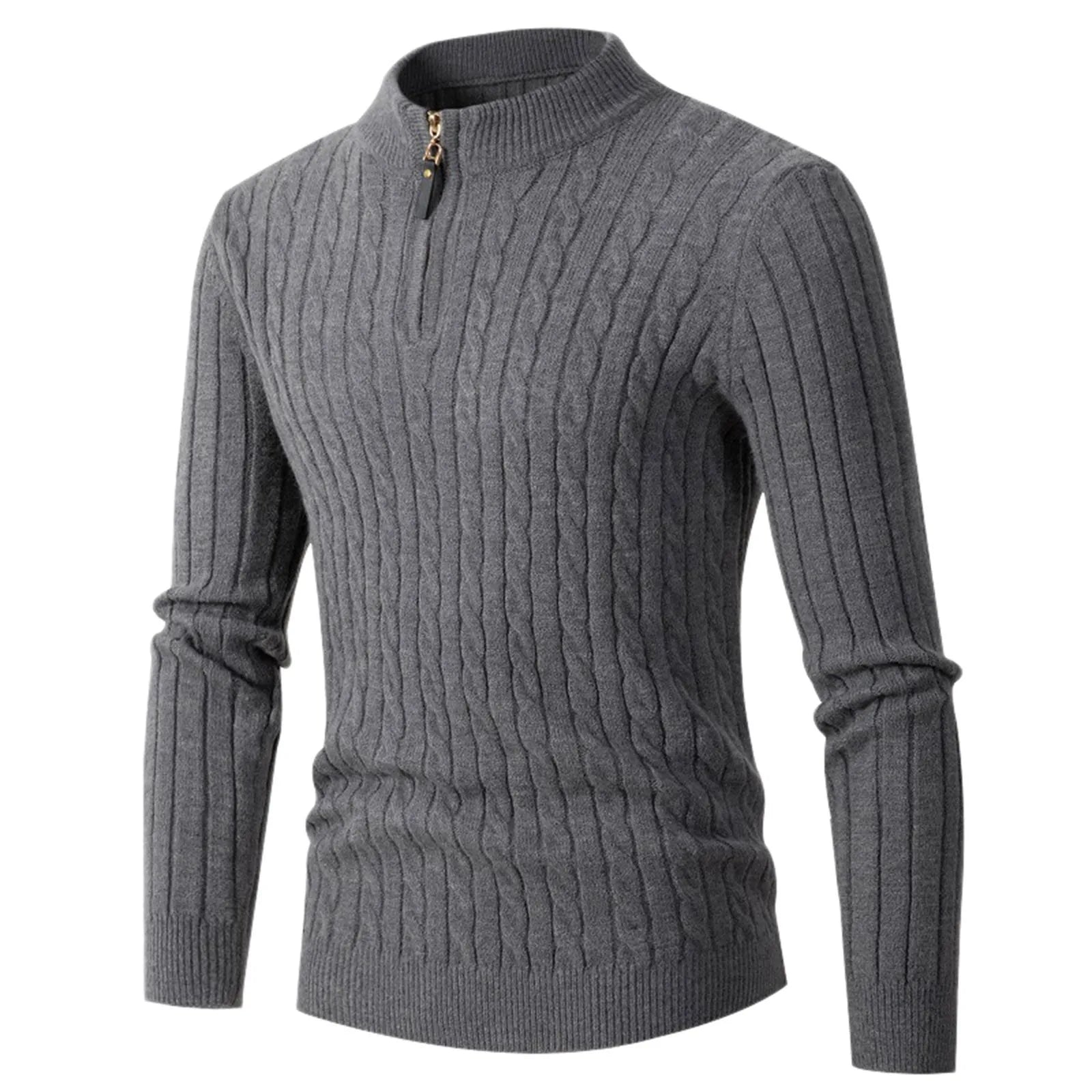 Men's Zipper Pullover Sweater - Aries x Rose