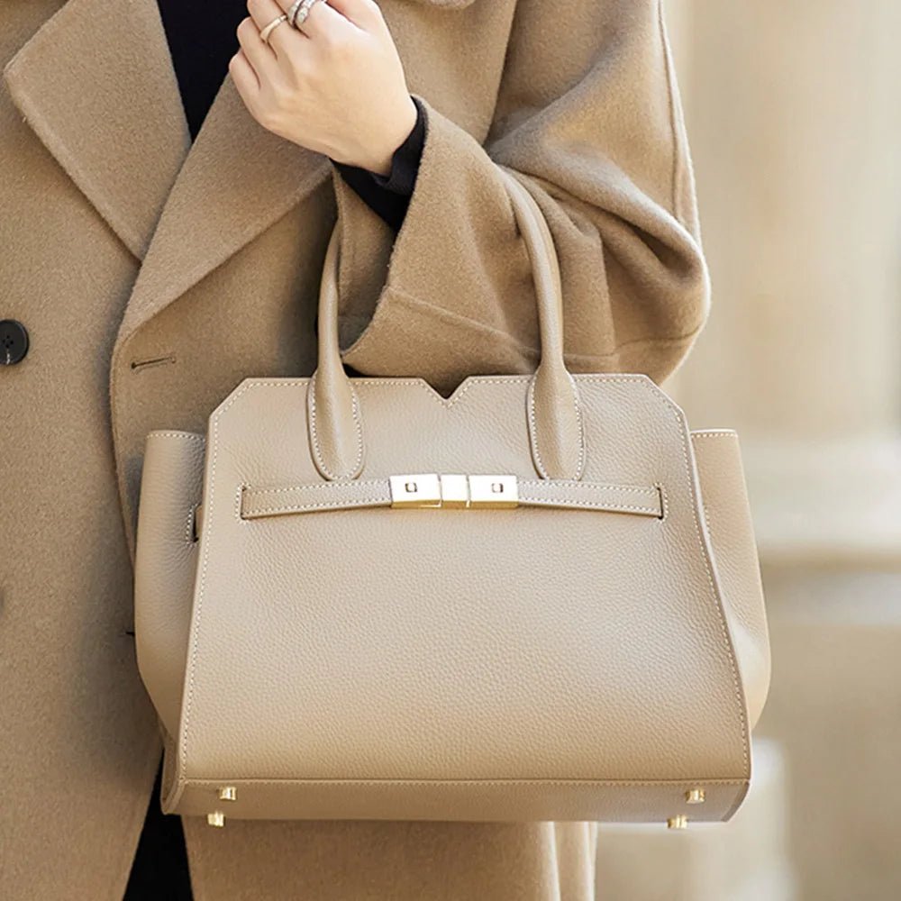 Mirelle Top - Grain Leather Handbag - Aries x Rose