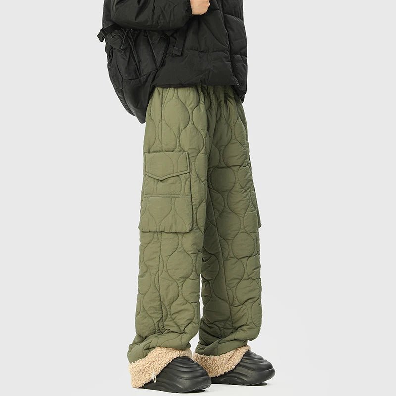Quilted Wide Leg Pants - Aries x Rose