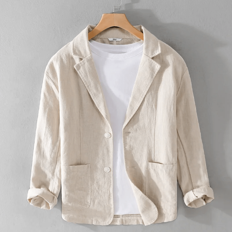 Beaumont Men's Linen Blazer - Aries x Rose
