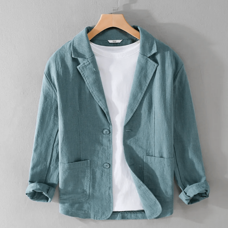 Beaumont Men's Linen Blazer - Aries x Rose