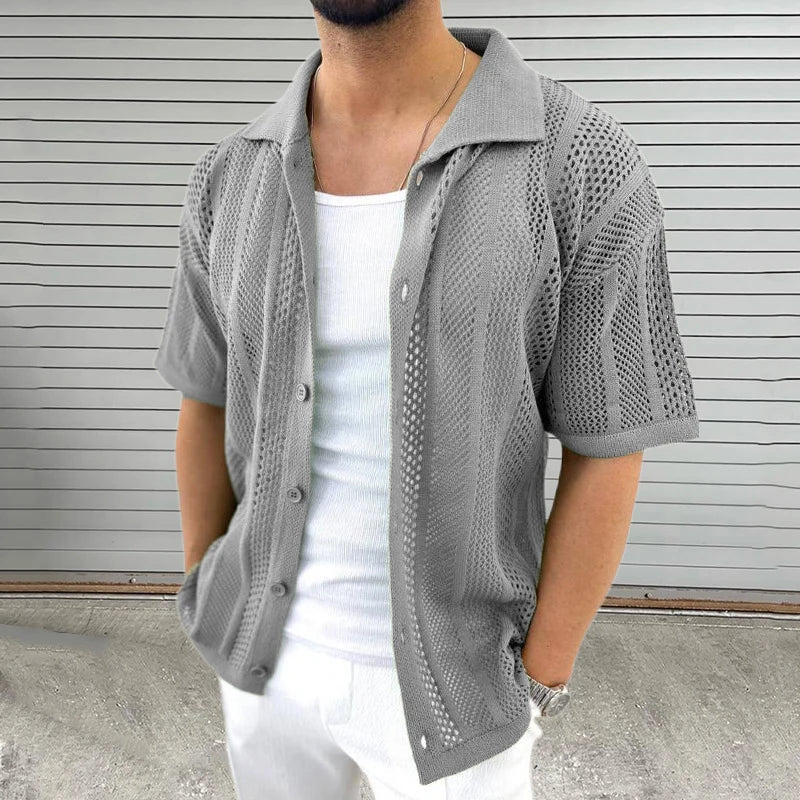 Veltora Knitted Shirt - Aries x Rose