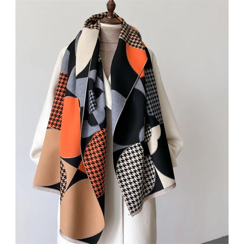 Velvessa Women’s Cashmere Winter Scarf - Aries x Rose
