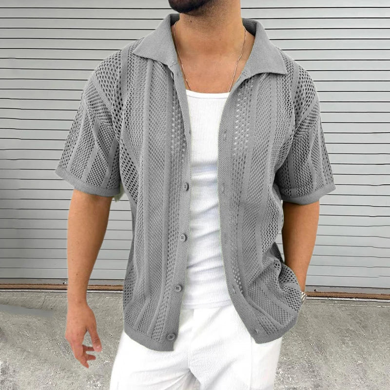 Veltora Knitted Shirt - Aries x Rose