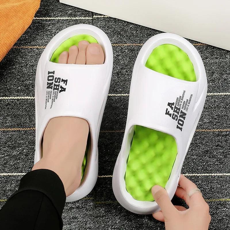 Zayno Men’s Massage Sole Recovery Slides - Aries x Rose