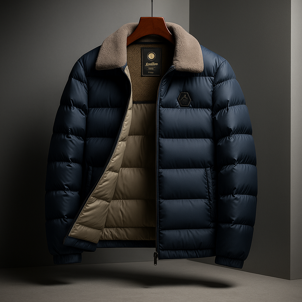 The Noir Shield Puffer Jacket