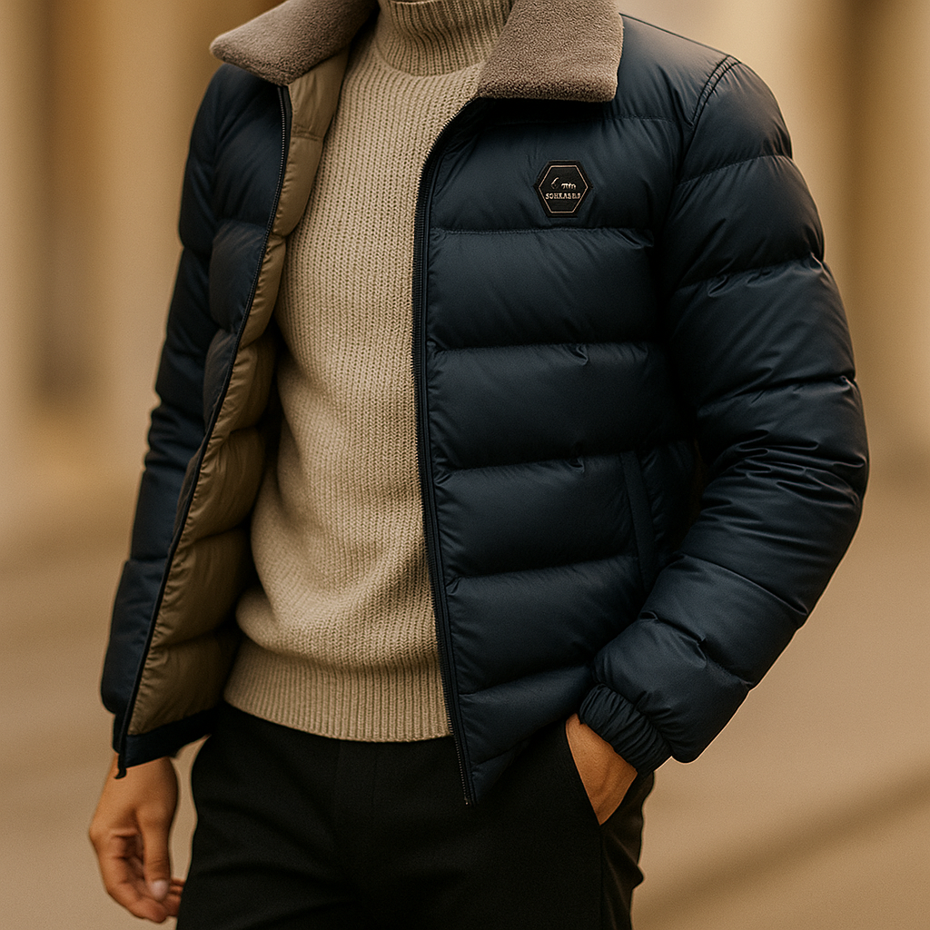The Noir Shield Puffer Jacket