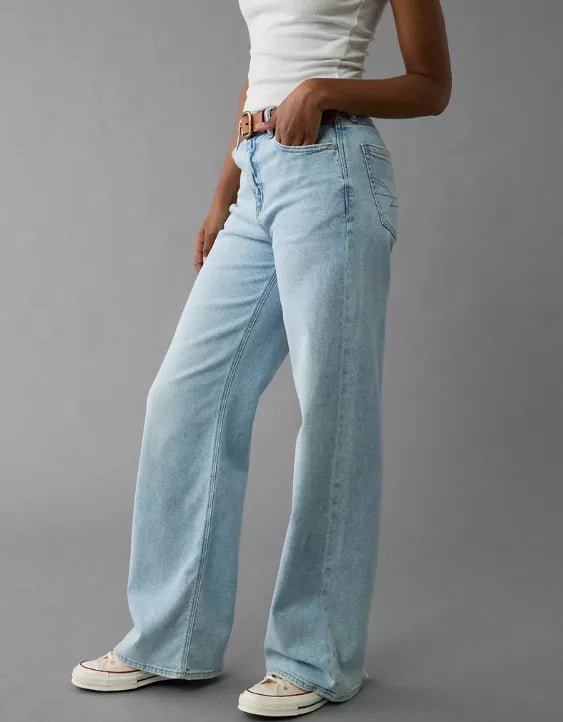 Denvora Y2K Low - Rise Baggy Jeans - Aries x Rose