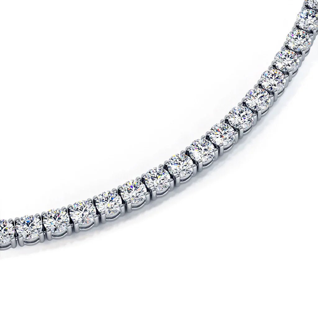 Aurace™ Moissanite Tennis Necklace with Certificate - Aries x Rose