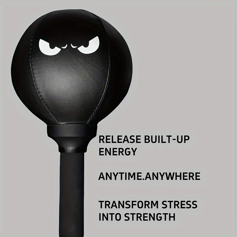 GMMLAIJH Portable Speed Ball for Boxing Training, Elite Anger Bags for Advanced And Aspiring Boxers, Relax And Skill Enhancement, Durable PVC Material with Desktop Design, Black