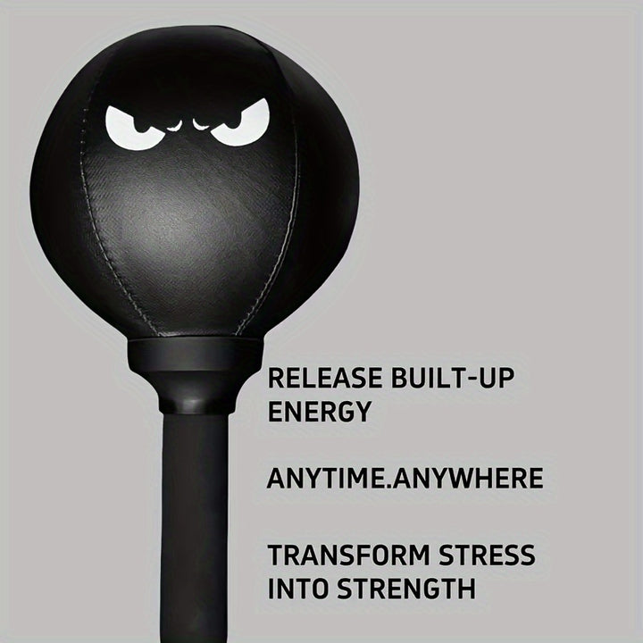 GMMLAIJH Portable Speed Ball for Boxing Training, Elite Anger Bags for Advanced And Aspiring Boxers, Relax And Skill Enhancement, Durable PVC Material with Desktop Design, Black