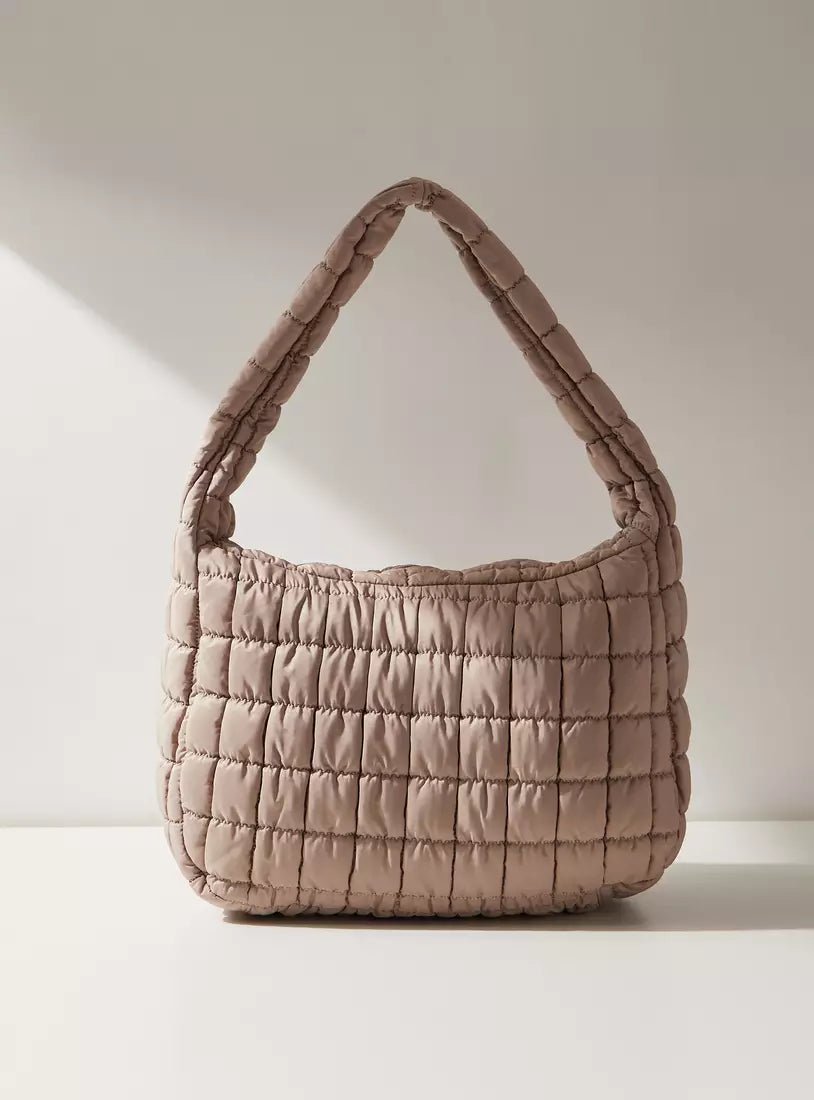 Quilvia Puffer Shoulder Bag - Aries x Rose