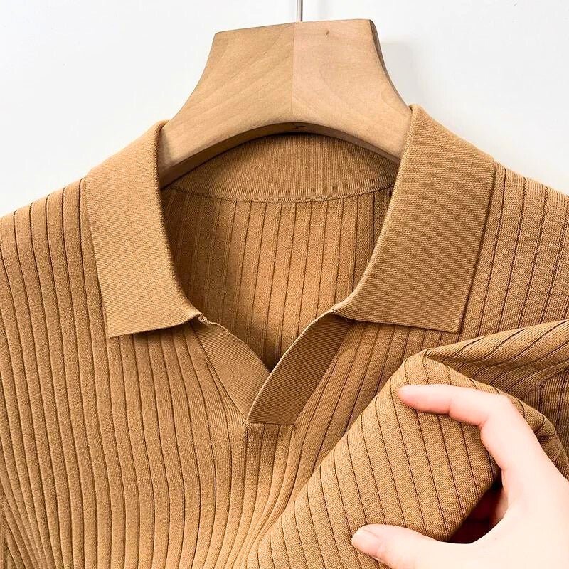 Grayson Knitted Polo Shirt - Aries x Rose