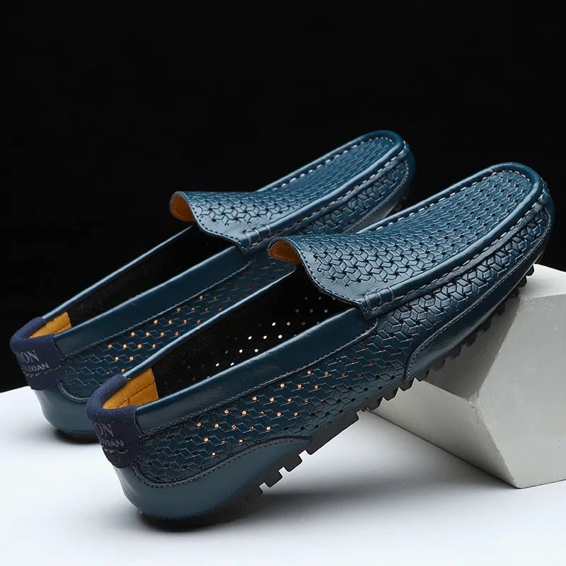 Lucio Fontana Genuine Leather Loafers - Aries x Rose
